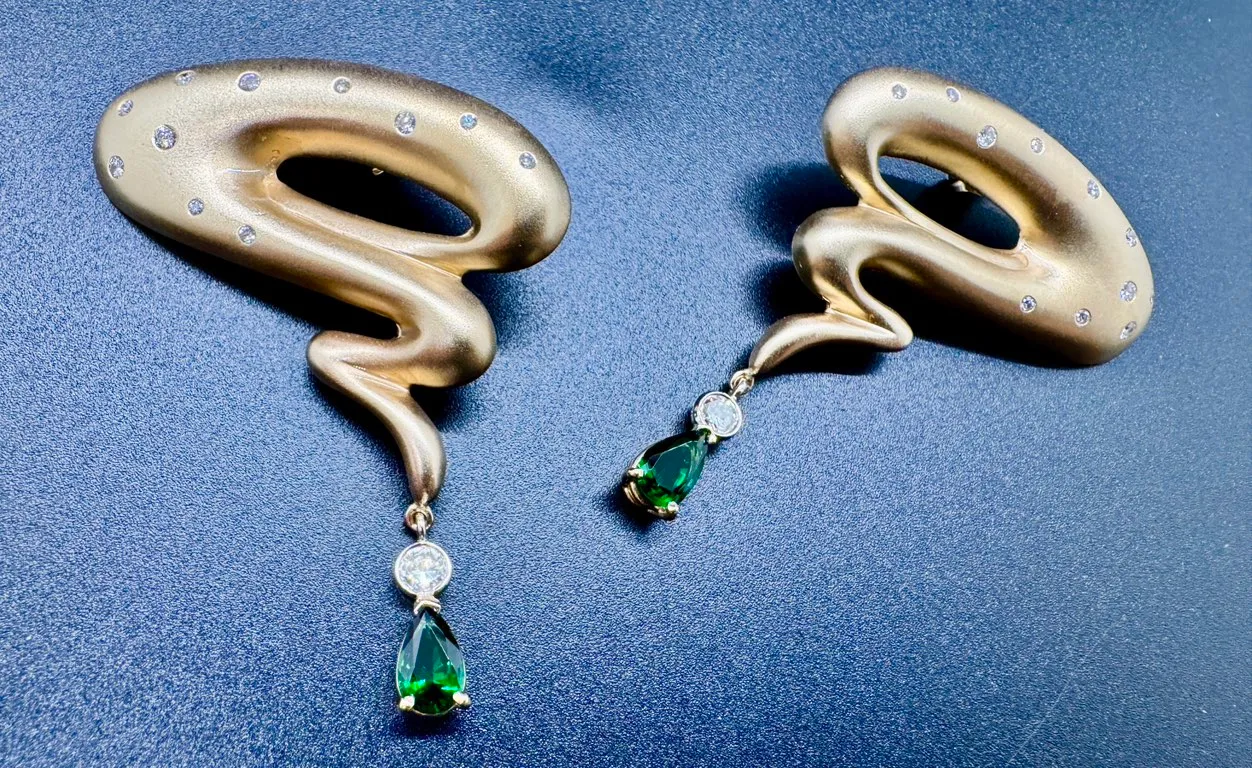 Emerald Drop Earrings